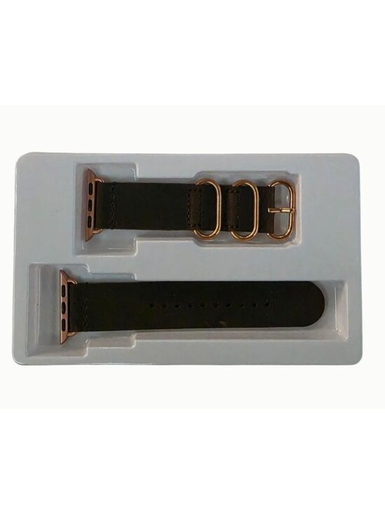FEIXI Other - FEIXI Retro3Buckle Leather Apple Watch Bands 38/40/41mm Coffee & Black 2 Pack